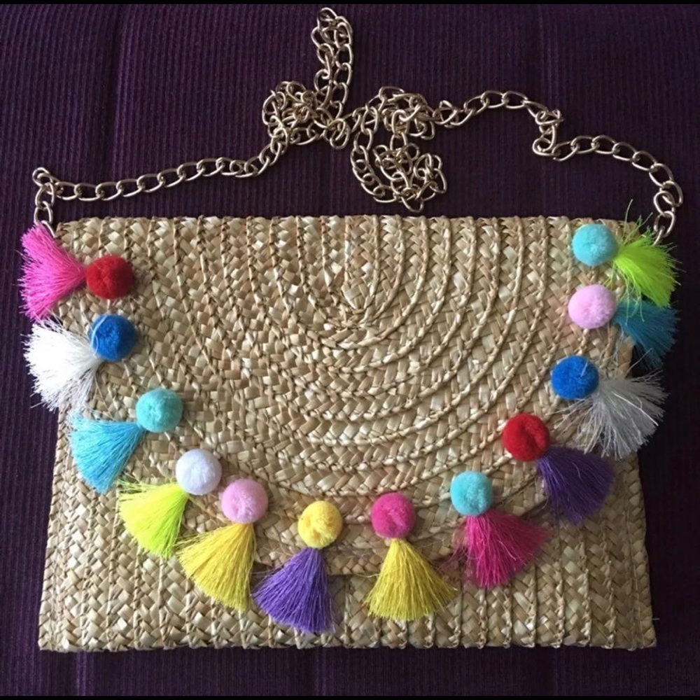 Pom Pom bag/clutch